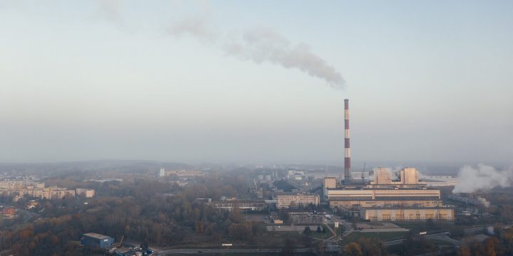 Koldioxidhalter i luften